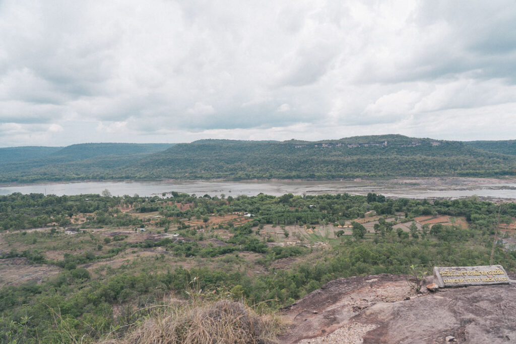 Mekong River viewed from Pha Taem cliff
