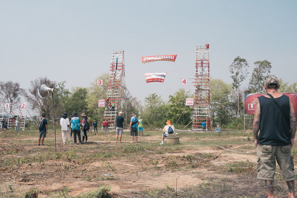 タイ東北部ヤソートーンにある広大なロケット打ち上げ会場